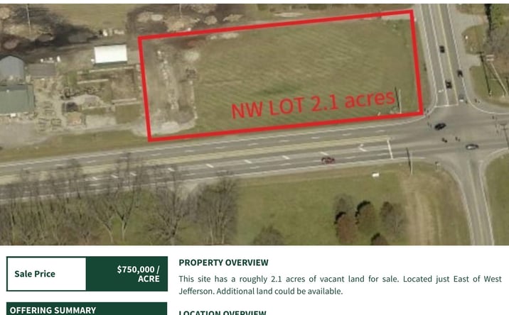 Pictures of Land property located at 9640 W Broad St, West Jefferson, OH 43162 for sales - image #1