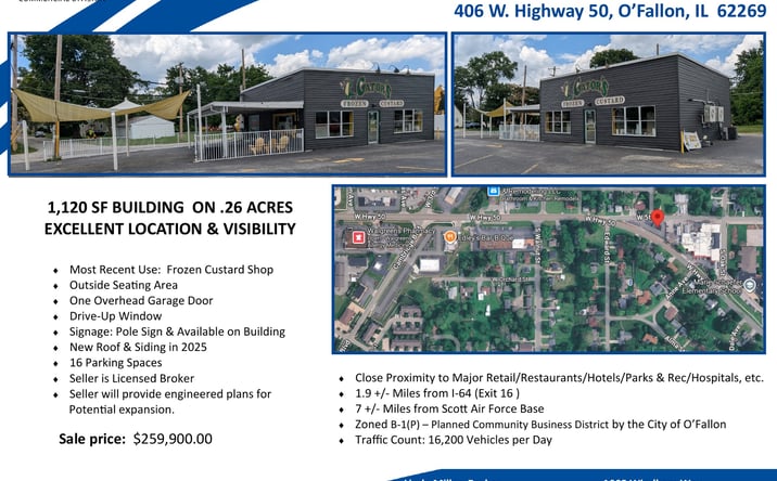 Pictures of Retail, Office property located at 406 W. Highway 50, O'Fallon, IL 62269 for sales - image #1