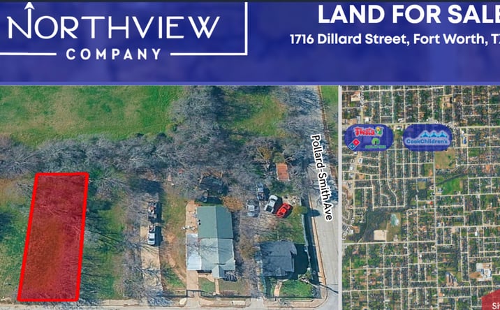 Pictures of Land property located at 1716 Dillard Street, Fort Worth, TX 76105 for sales - image #1