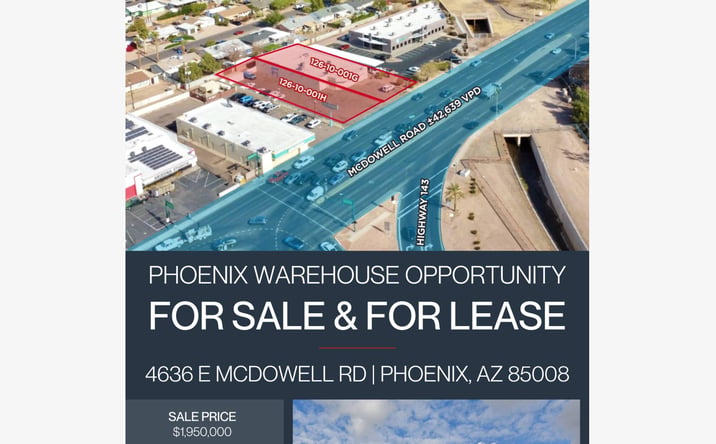 Pictures of Industrial property located at 4636 East McDowell Road, Phoenix, AZ 85008 for sales - image #1