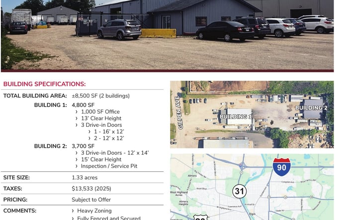 Pictures of Industrial property located at 1625 Gilpen Avenue, South Elgin, IL 60177-1213 for sales - image #1