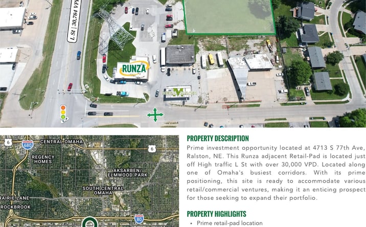 Pictures of Retail, Land property located at 4713 South 77th Avenue, Ralston, NE 68127 for sales - image #1