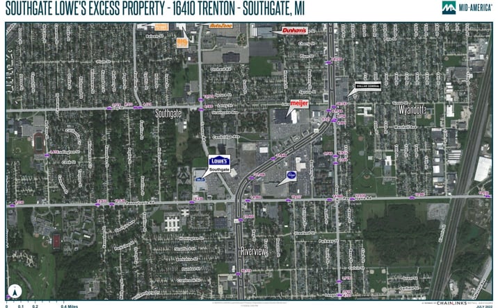 Pictures of Land property located at 16410 Trenton Rd, Southgate, MI 48195 for sales - image #1
