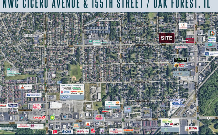 Pictures of Land property located at NWC Cicero Avenue & 155th Street, Oak Forest, IL 60452 for sales - image #1