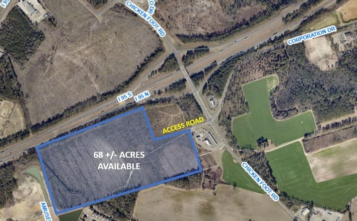 Pictures of Land property located at I-95 & Chicken Foot Road, Hope Mills, NC 28348 for sales - image #1
