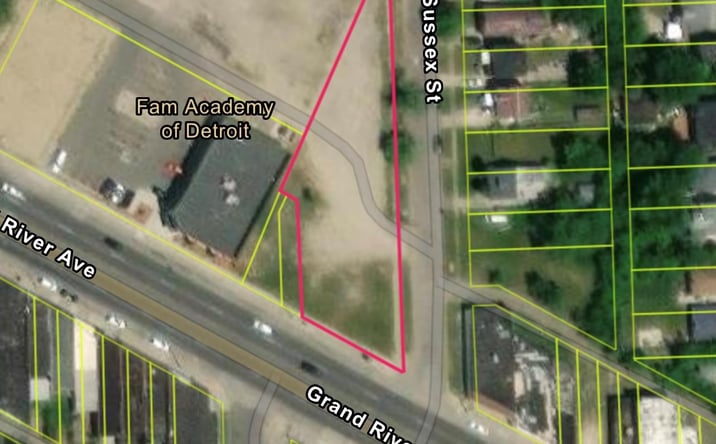 Pictures of Land property located at 15218 Grand River Avenue, Detroit, MI 48227 for sales - image #1