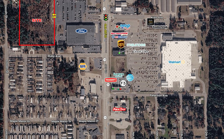 Pictures of Land property located at SWQ 8th Street South & Dove Avenue, Wisconsin Rapids, WI 54494 for sales - image #1