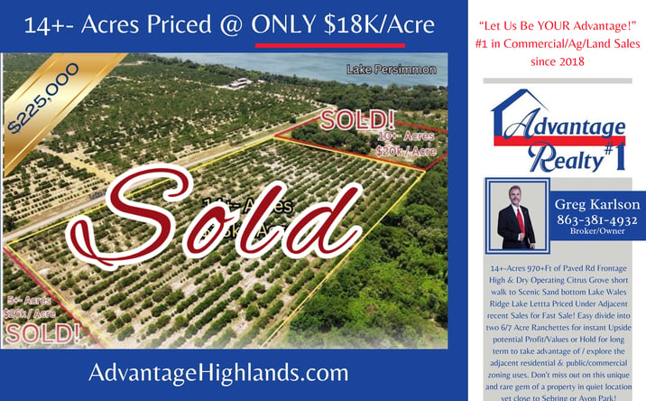 Pictures of Land property located at 2681 South Lake Letta Drive, Avon Park, FL 33825 for sales - image #1