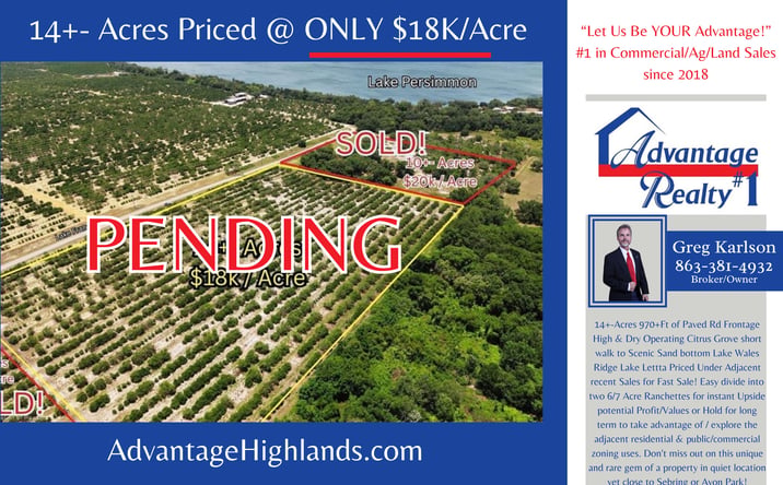 Pictures of Land property located at 2681 South Lake Letta Drive, Avon Park, FL 33825 for sales - image #1