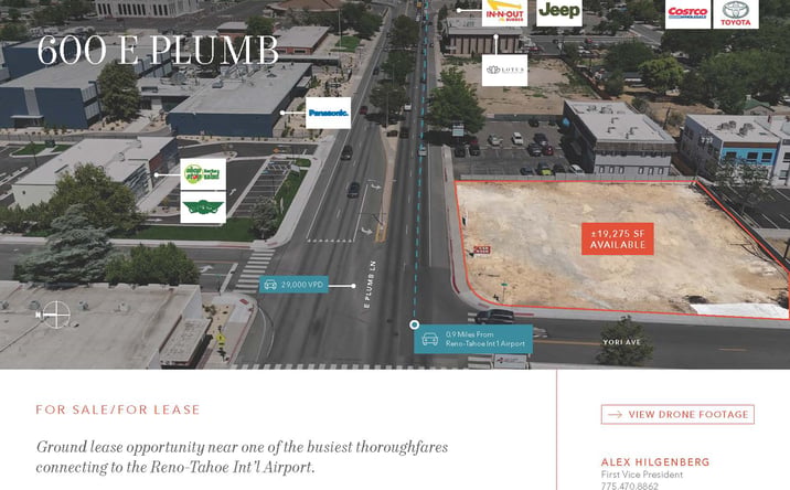 Pictures of Retail, Land property located at 600 E Plumb Ln, Reno, NV 89502 for sales - image #1