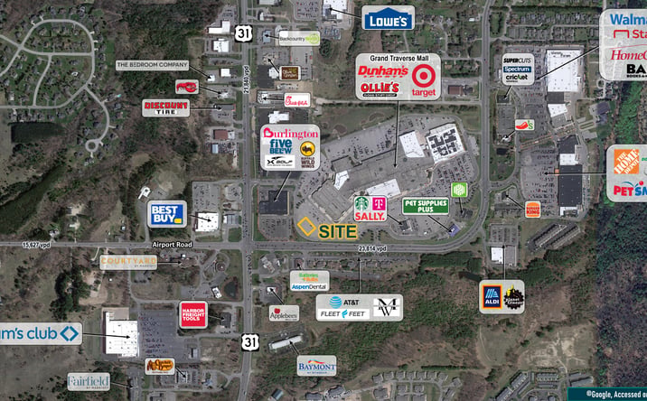 Pictures of Retail, Land property located at NEC S. Airport Road & US-31, Traverse City, MI 49684 for sales - image #1