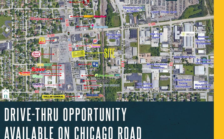 Pictures of Retail property located at 3231 Chicago Road, Chicago Heights, IL 60411 for sales - image #1