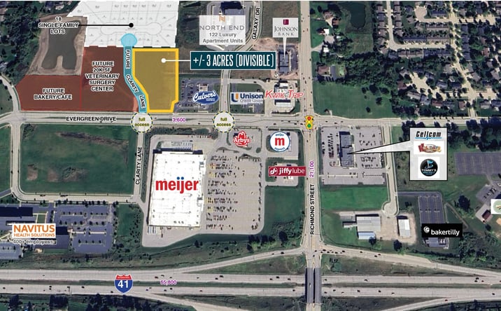 Pictures of Land property located at Clarity Lane & Evergreen Drive, Grand Chute, WI 54914 for sales - image #1