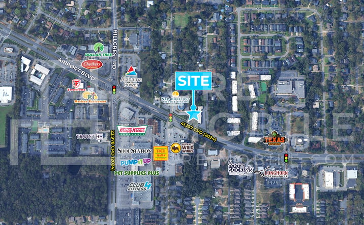 Pictures of Land property located at 6304 Airport Boulevard, Mobile, AL 36608 for sales - image #1