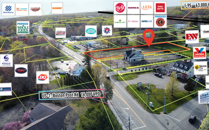 Pictures of Land, Mixed Use, Office, Retail property located at 1333 Boston Post Rd, unit 1, Old Saybrook, CT 06475 for sales - image #1