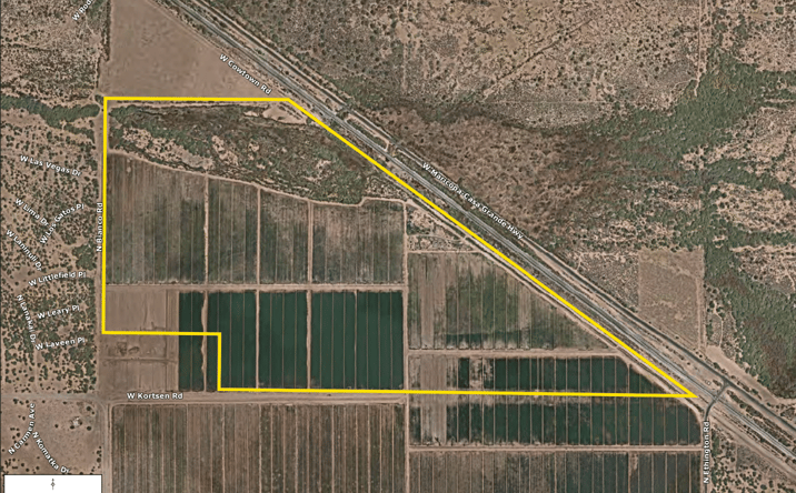 Pictures of Land property located at Northeast corner of Bianco Road and Kortsen Road, Casa Grande, AZ 85193 for sales - image #1
