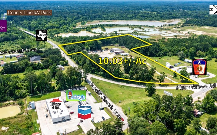 Pictures of Land, Office, Retail property located at 7820 FM 1010 (Plum Grove Rd), Cleveland, TX 77327 for sales - image #1