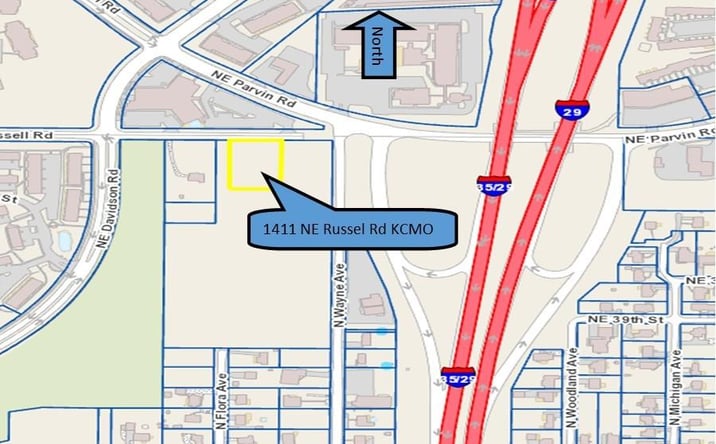 Pictures of Land, Industrial property located at 1411 NE Russell Road, Kansas City, MO 64116 for sales - image #1