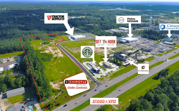 Pictures of Mixed Use, Land, Retail property located at 0 US HWY 98, HATTIESBURG, MS 39402 for sales - image #1