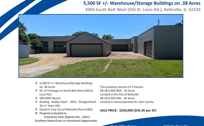 Pictures of Industrial property located at 3004 South Belt West (Old St. Louis Rd.), Belleville, IL 62226 for sales - image #1