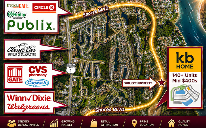 Pictures of Retail, Multifamily, Land property located at Shores Blvd S, Saint Augustine, FL 32086 for sales - image #1