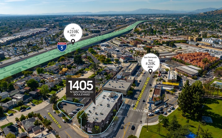 Pictures of Office property located at 1405 North San Fernando Boulevard, Burbank, CA 91504 for sales - image #1