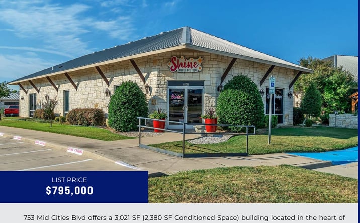 Pictures of Office, Retail property located at 753 Mid Cities Boulevard, North Richland Hills, TX 76180 for sales - image #1