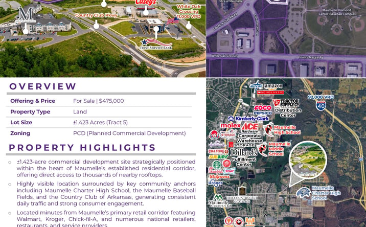 Pictures of Land property located at Country Club Parkway, Maumelle, AR 72113 for sales - image #1