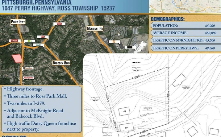 Pictures of Land property located at 1047 Perry Hwy, Pittsburgh, PA 15237 for sales - image #1