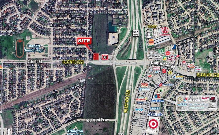 Pictures of Land property located at NWQ of SH-360 & Sublett Rd, Arlington, TX 76018 for sales - image #1