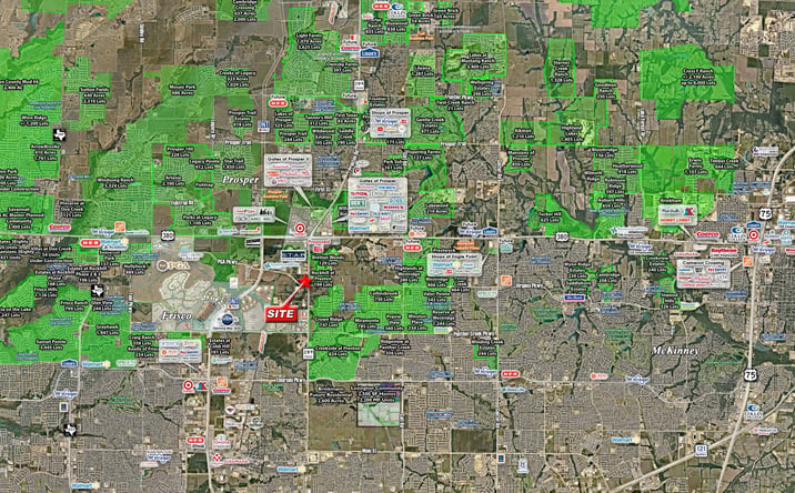 Pictures of Land property located at NWC of Preston Rd & PGA Pkwy, Frisco, TX 75035-2579 for sales - image #1