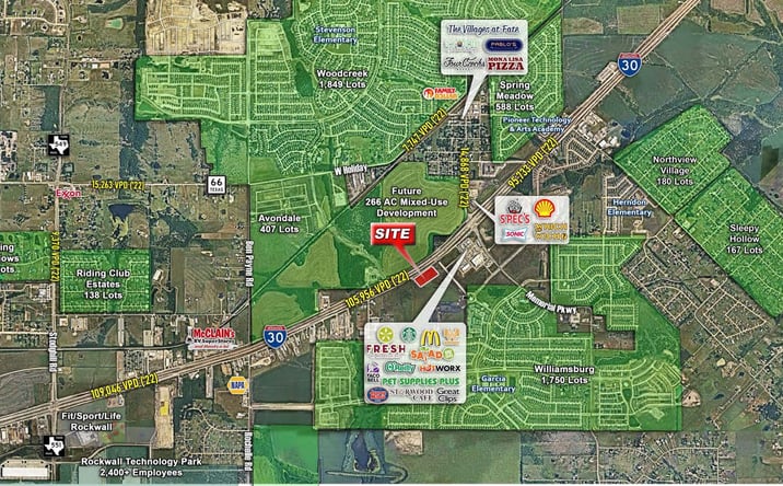 Pictures of Land property located at 4970 I-30, Fate, TX 75189 for sales - image #1