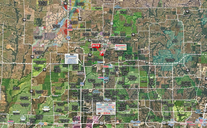 Pictures of Retail, Land property located at NWC of Preston Rd & Glendenning Pkwy, Celina, TX 75009 for sales - image #1