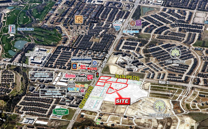 Pictures of Retail, Land property located at NWC of Main St & Custer Rd, Frisco, TX 49405 for sales - image #1