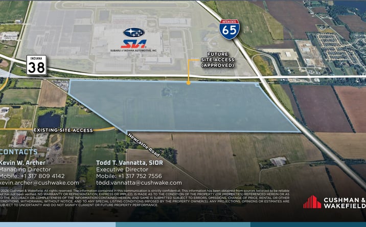 Pictures of Industrial, Land property located at State Road 38E & New Castle Road, Lafayette, IN 47905 for sales - image #1