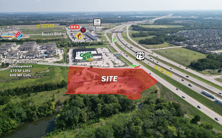 Pictures of Land property located at NEC Willow Grove Way & Hwy 75, Melissa, TX 75454 for sales - image #1