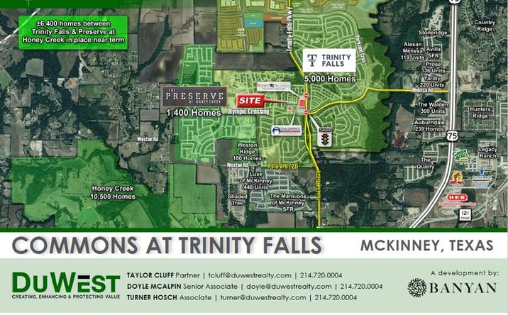 Pictures of Retail, Land property located at NWQ of Olympia Crossing & Trinity Falls Pkwy, McKinney, TX 75071-0105 for sales - image #1