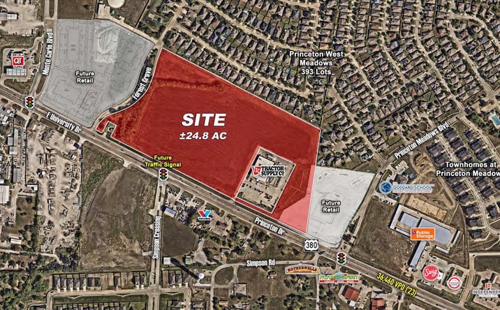Pictures of Land property located at NWC US-380 and S Forest Grove Road, Princeton, TX 75407-2732 for sales - image #1