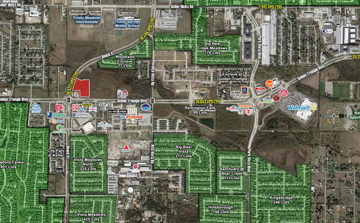 Pictures of Land property located at NEQ of Golden Triangle Blvd & Beach St, Fort Worth, TX 76244-6351 for sales - image #1