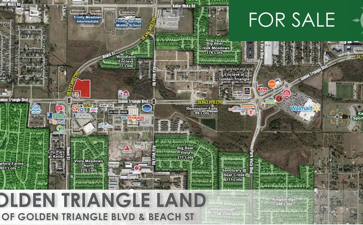 Pictures of Land property located at NWC of Bonds Ranch Rd & Willow Springs Rd, Fort Worth, TX 76052 for sales - image #1