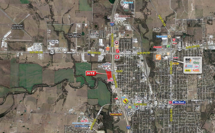 Pictures of Retail, Land property located at 2027 I-35 Frontage Rd, Gainesville, TX 78208 for sales - image #1