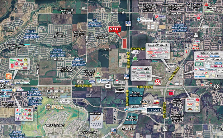 Pictures of Land property located at NWC of Dallas Parkway & First St, Prosper, TX 75078 for sales - image #1