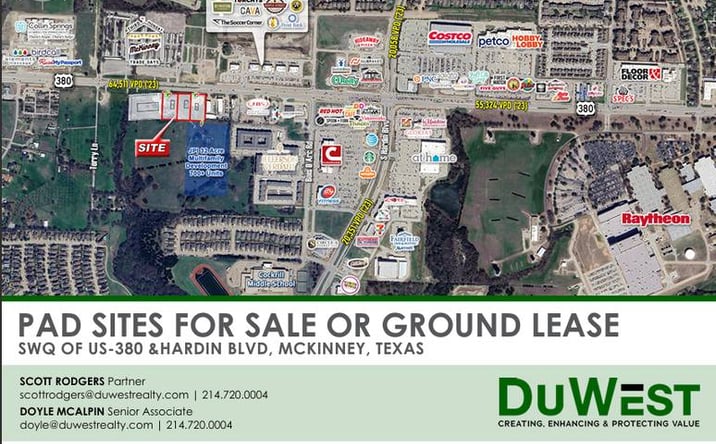Pictures of Land property located at SWQ US-380 & Hardin Blvd, McKinney, TX 75071 for sales - image #1
