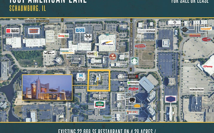 Pictures of Retail property located at 1301 American Lane, Schaumburg, IL 60173 for sales - image #1