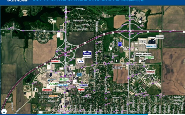 Pictures of Retail, Land property located at 531 W Carl Sandburg Drive, Galesburg, IL 61401 for sales - image #1