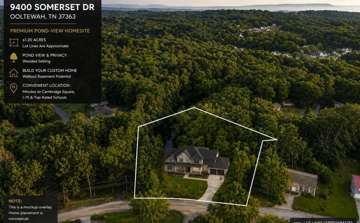 Pictures of Land property located at 9400 Somerset Drive, Ooltewah, TN 37363 for sales - image #1