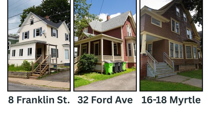 Pictures of Multifamily, Mixed Use property located at 16-18 Myrtle Avenue, Oneonta, NY 13820, 32 Ford Avenue, Oneonta, NY 13820, 8 Franklin Street, Oneonta, NY 13820 for sales - image #1