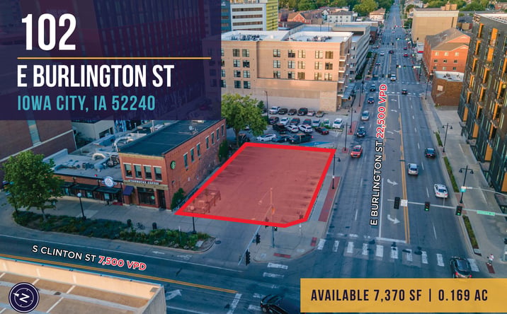 Pictures of Retail, Office, Land property located at 102 East Burlington Street, Iowa City, IA 52240 for sales - image #1