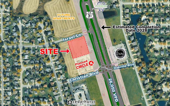 Pictures of Land property located at SWC of US 31 & Israel Lane, Franklin, IN 46131 for sales - image #1