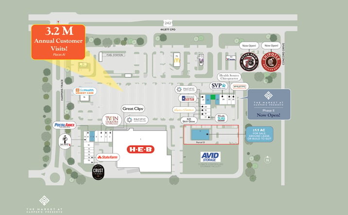 Pictures of Retail, Land property located at Hwy 242 & Harper's Trace, The Woodlands, TX 77385 for sales - image #1